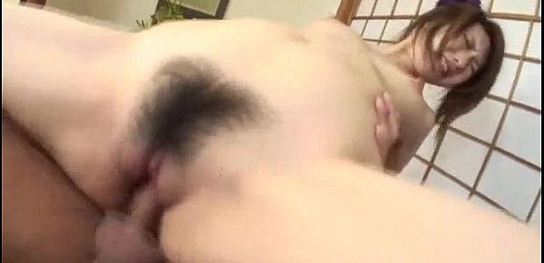  Rinka Kanzaki chokes while sucking on two cocks